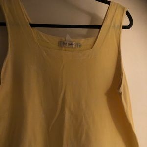 Tank top - Yellow with light white accents